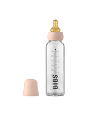 Стеклянная бутылочка для кормления Bibs 225 мл (румяна) 0+ месяцев цена и информация | Бутылочки и аксессуары | pigu.lt