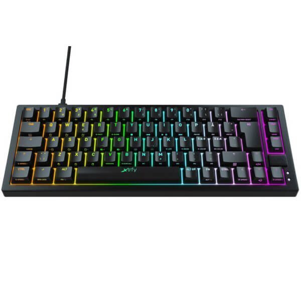 Klaviatūra Xtrfy K5 Compact, RGB, juoda, UK kaina ir informacija | Klaviatūros | pigu.lt