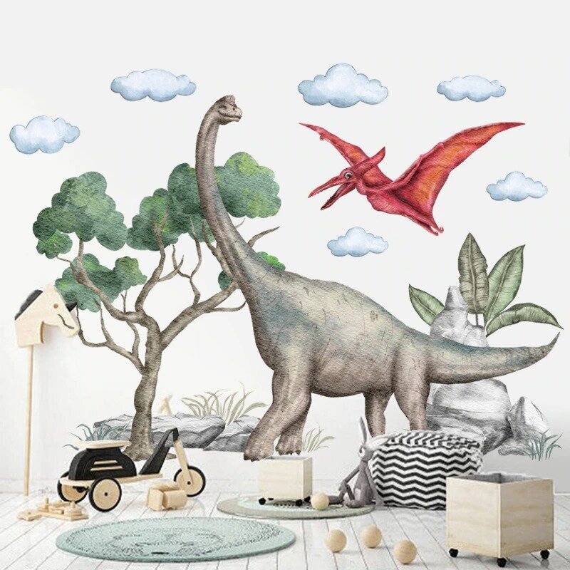 Vaikiškas sienų lipdukas Dinozauras kaina ir informacija | Interjero lipdukai | pigu.lt