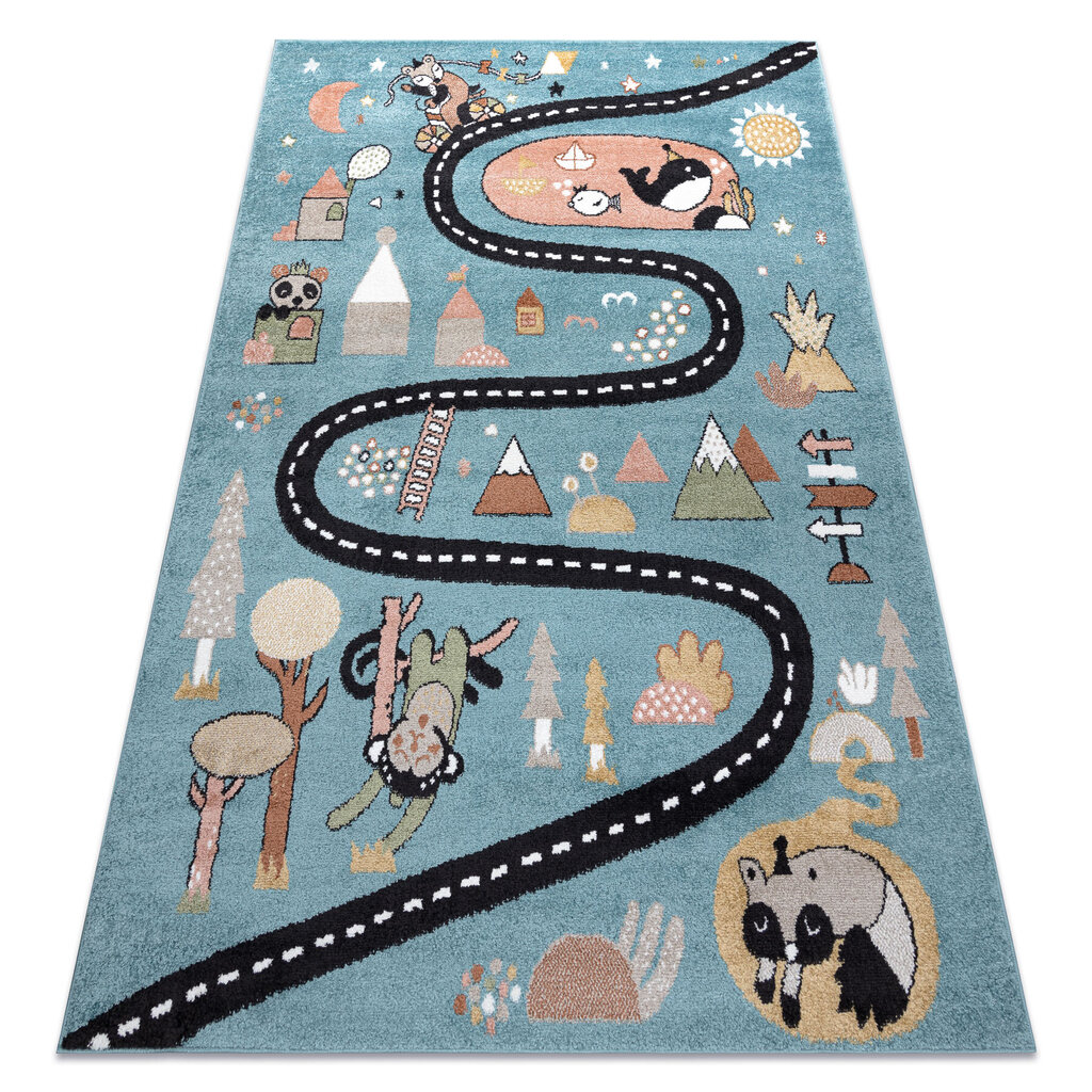 Vaikiškas kilimas Fun Route 180x270 cm kaina ir informacija | Kilimai | pigu.lt