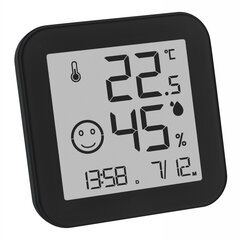 Цифровой термогидрометр 30.5054, черный цена и информация | Метеорологические станции, термометры | pigu.lt