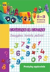 Daugink ir dalink. Daugybos lentelę pažink! kaina ir informacija | Enciklopedijos ir žinynai | pigu.lt