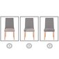 Springos kėdės užvalkalas HA0011, 45x70 cm kaina ir informacija | Baldų užvalkalai | pigu.lt