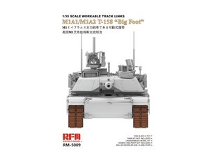 Сборная модель Rye Field Model - M1A1/M1A2 T-158 «Big Foot» Workable Track Link, 1/35, 5009 цена и информация | Конструкторы и кубики | pigu.lt