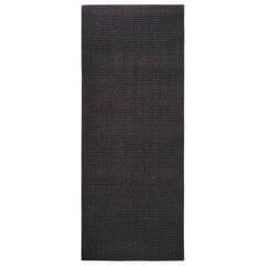 vidaXL Kilimas, juodos spalvos, 100x250cm, natūralus sizalis цена и информация | Ковры | pigu.lt