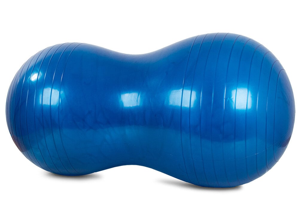 Gimnastikos kamuolys, su pompa, mėlynas цена и информация | Gimnastikos kamuoliai | pigu.lt