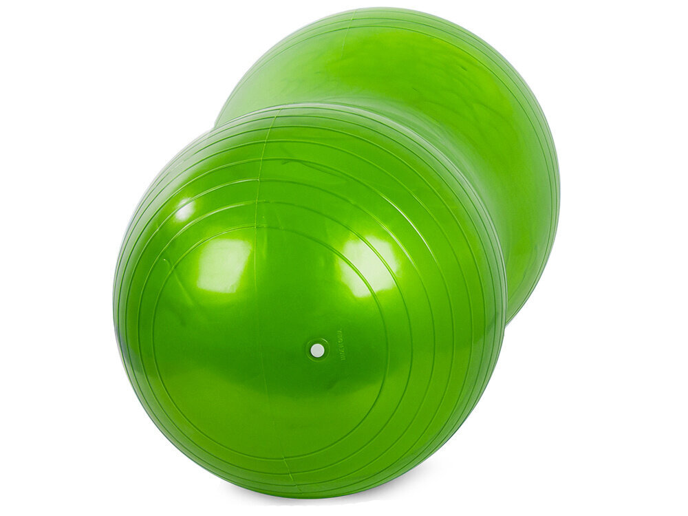 Gimnastikos kamuolys, su pompa, žalias цена и информация | Gimnastikos kamuoliai | pigu.lt