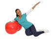 Gimnastikos kamuolys, su pompa, žalias kaina ir informacija | Gimnastikos kamuoliai | pigu.lt