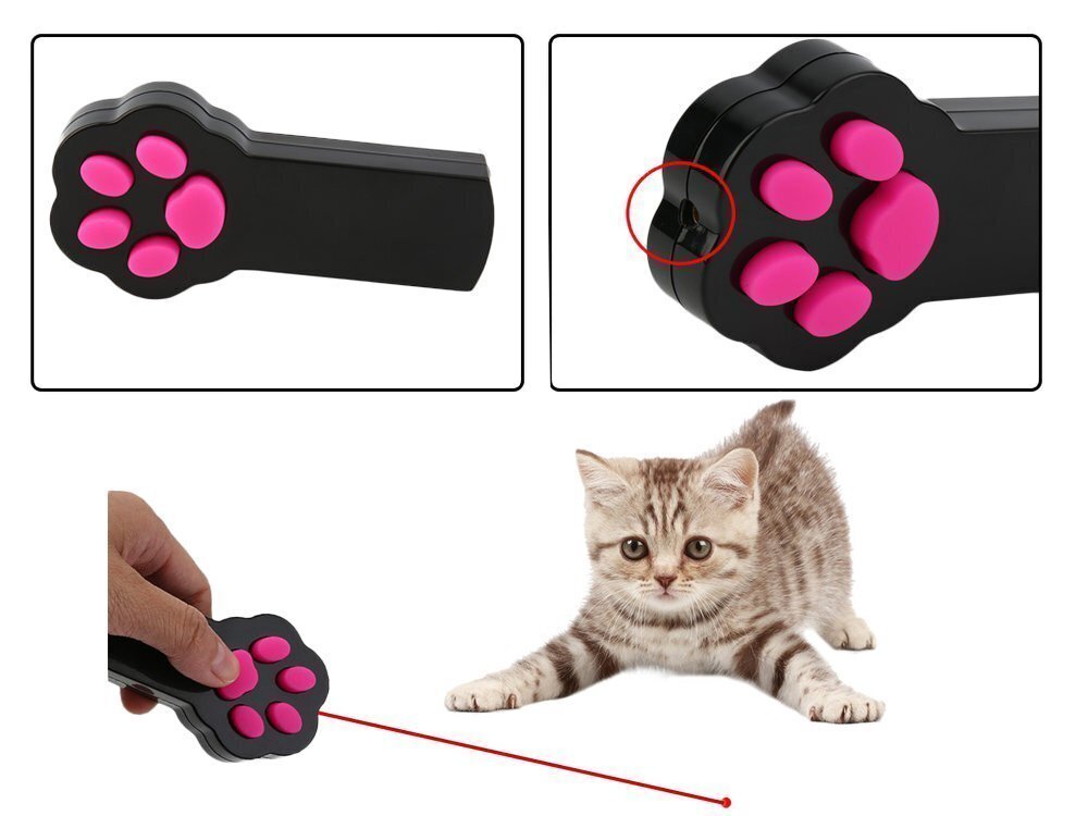 Kačių lazerinės šviesos žaislinė rodyklė kaina ir informacija | Žaislai katėms | pigu.lt