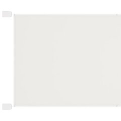 vidaXL Vertikali markizė, baltos spalvos, 100x600cm, oksfordo audinys kaina ir informacija | Skėčiai, markizės, stovai | pigu.lt