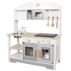 Большая деревянная мини-кухня с принадлежностями цена и информация | Игрушки для девочек | pigu.lt
