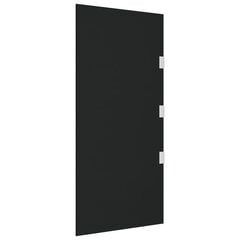 vidaXL Šoninė sienelė stogeliui durims, juoda, 50x100cm, stiklas цена и информация | Зонты, маркизы, стойки | pigu.lt