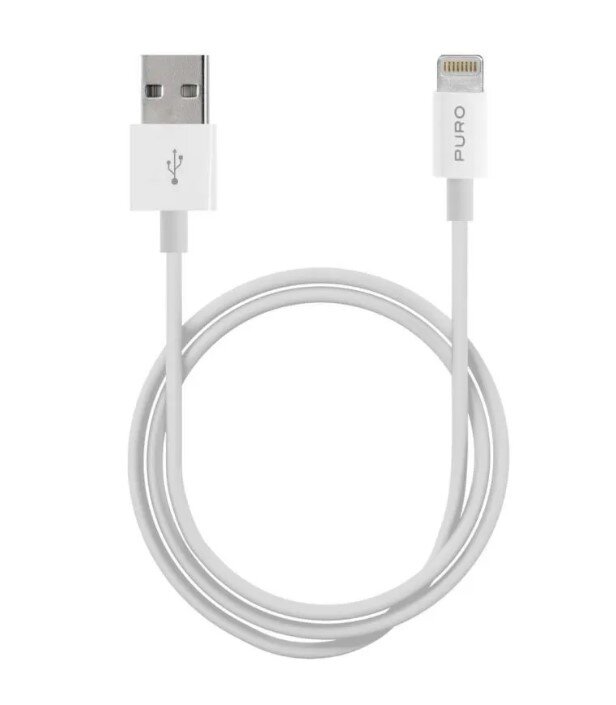 Puro CAPLTWHI, USB-A/Lightning, 1 m kaina ir informacija | Laidai telefonams | pigu.lt