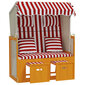 Paplūdimio kėdė, raudona/balta цена и информация | Lauko kėdės, foteliai, pufai | pigu.lt