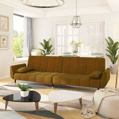 Sofa-lova vidaXL, ruda цена и информация | Диваны | pigu.lt