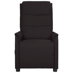 vidaXL Pakeliamas atlošiamas masažinis krėslas, juodas, dirbtinė oda kaina ir informacija | Svetainės foteliai | pigu.lt