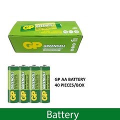 Батарея R6 GP Greencell 1.5V AA MN1500 S4 40шт. цена и информация | Батарейки | pigu.lt