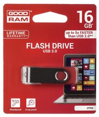Goodram UTS3 16GB 3.0, Raudonas kaina ir informacija | USB laikmenos | pigu.lt