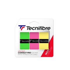 Обмотки для теннисной ракетки Tecnifibre Contact Pro 3 шт. ассорти цена и информация | Товары для большого тенниса | pigu.lt