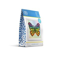 Deimantinė mozaika Rainbow butterfly DD Kit with frame kaina ir informacija | Deimantinės mozaikos | pigu.lt