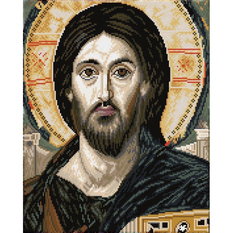 Deimantinė mozaika Christ Pantocrator Sainai 40x50 cm цена и информация | Deimantinės mozaikos | pigu.lt