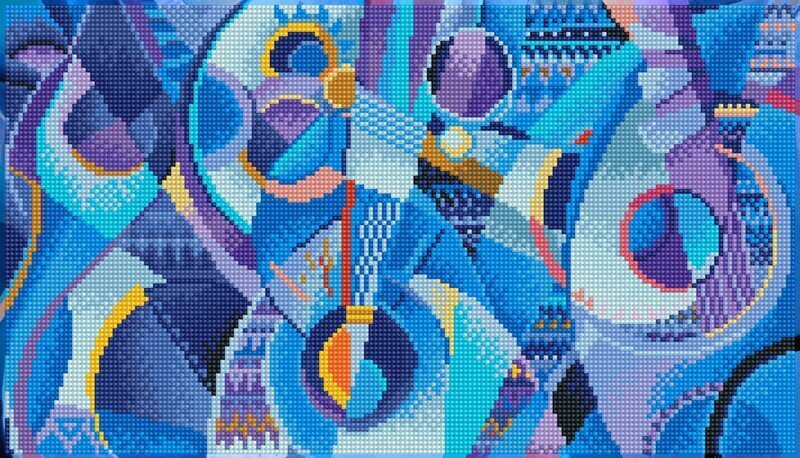 Deimantinė mozaika Blue Moods 47x27 cm kaina ir informacija | Deimantinės mozaikos | pigu.lt