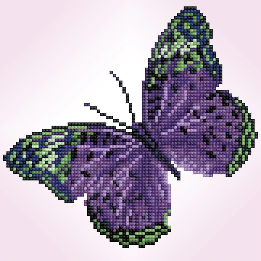 Deimantinė mozaika Whisper purple 23x23 cm kaina ir informacija | Deimantinės mozaikos | pigu.lt