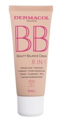 BB kremas Dermacol BB Beauty Balance Cream 8 IN 1 Shell, 30ml цена и информация | Пудры, базы под макияж | pigu.lt