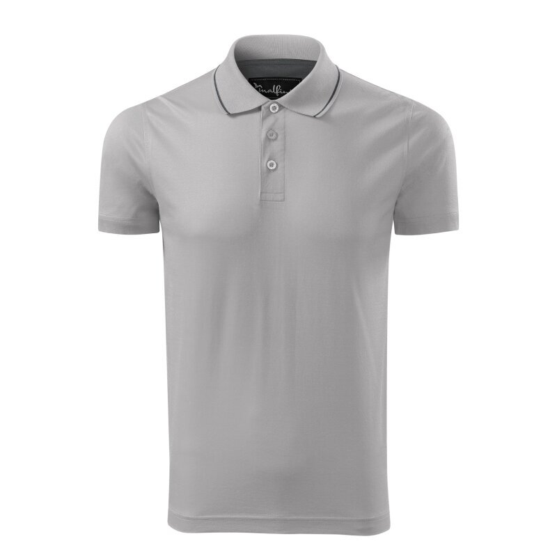 Vyriški polo marškinėliai Malfini Mercer Grand Silver Gray ADL 259A416 kaina ir informacija | Vyriški marškinėliai | pigu.lt