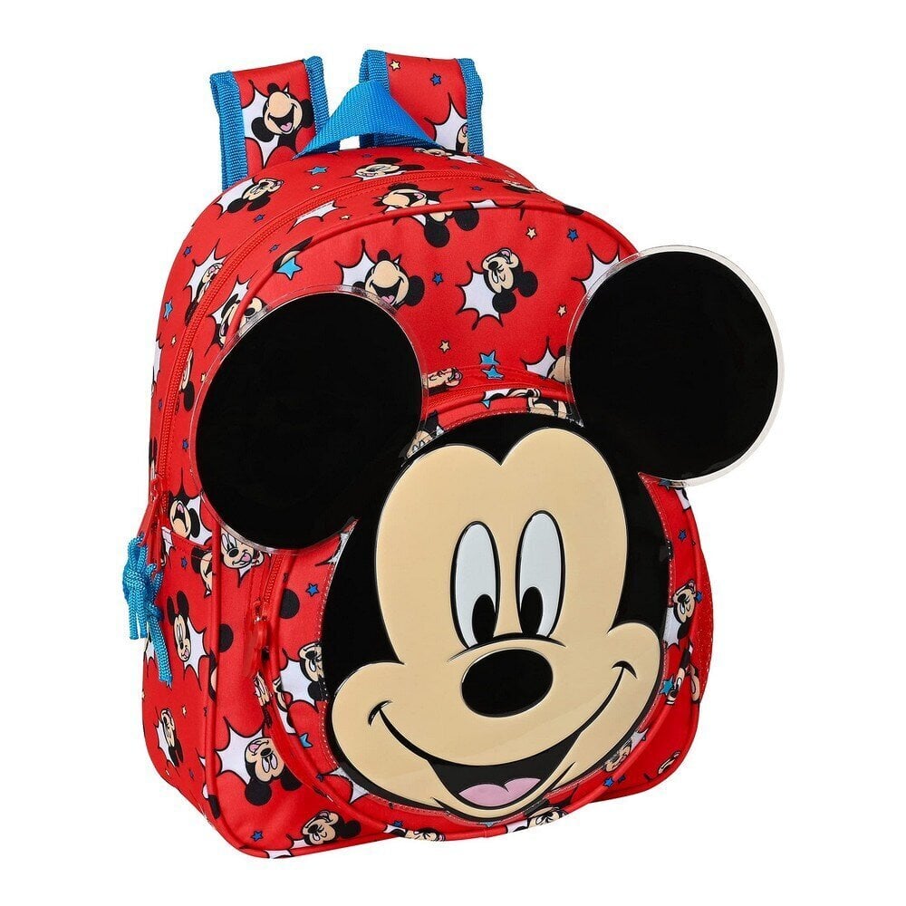 Vaikiška kuprinė Mickey Mouse Clubhouse Happy Smiles, raudona цена и информация | Kuprinės mokyklai, sportiniai maišeliai | pigu.lt