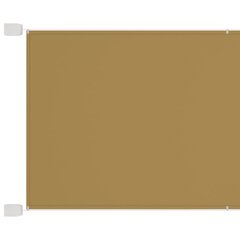 vidaXL Vertikali markizė, smėlio spalvos, 60x800cm, oksfordo audinys цена и информация | Зонты, маркизы, стойки | pigu.lt