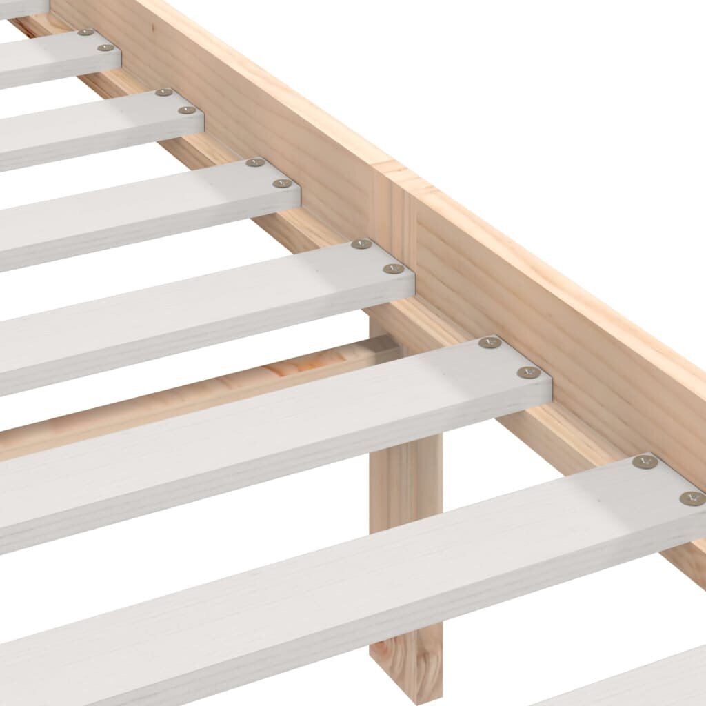 vidaXL Lovos rėmas, 100x200cm, pušies medienos masyvas цена и информация | Lovos | pigu.lt