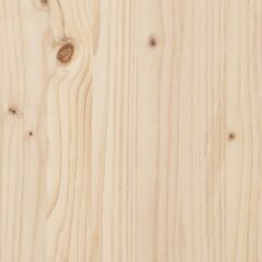 vidaXL Lovos rėmas, 90x190cm, medienos masyvas, vienvietis kaina ir informacija | Lovos | pigu.lt