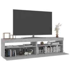 vidaXL Televizoriaus spintelės su LED, 2vnt., betono, 75x35x40cm kaina ir informacija | TV staliukai | pigu.lt