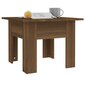 vidaXL Kavos staliukas, rudos ąžuolo spalvos, 55x55x42cm, MDP kaina ir informacija | Kavos staliukai | pigu.lt