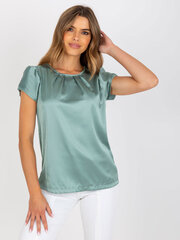 Женская мятная блуза на каждый день цена и информация | Женские блузки, рубашки | pigu.lt