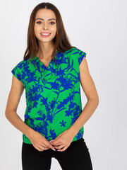 Женская зеленая блуза с принтом цена и информация | Женские блузки, рубашки | pigu.lt