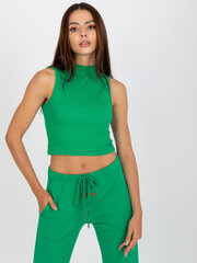 Женский зеленый топ цена и информация | Женские блузки, рубашки | pigu.lt