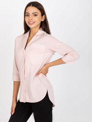 Рубашка женская классическая светло-розовая цена и информация | Женские блузки, рубашки | pigu.lt