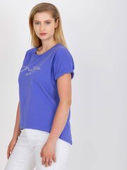Женская фиолетовая футболка больших размеров цена и информация | Женские блузки, рубашки | pigu.lt