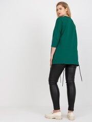 Женская темно-зеленая блузка больших размеров цена и информация | Женские блузки, рубашки | pigu.lt