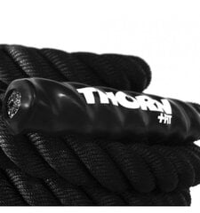 Kovos virvė ThornFit Battle, 9m, juoda kaina ir informacija | Kitos fitneso prekės | pigu.lt