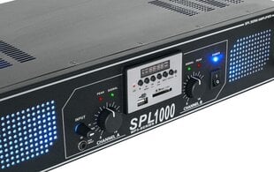 Skytec SPL 1000MP3 Усилитель синий светодиод + эквалайзер Черный цена и информация | Домашняя акустика и системы «Саундбар» («Soundbar“) | pigu.lt