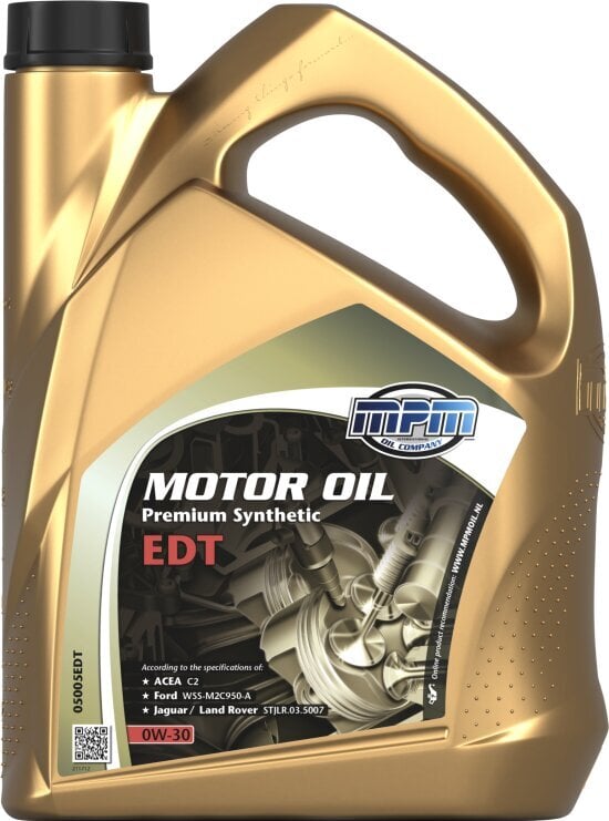 Alyva MPM Motor Oil 0W30 Premium Synthetic EDT (С2) 5L (05005EDT) kaina ir informacija | Variklinės alyvos | pigu.lt