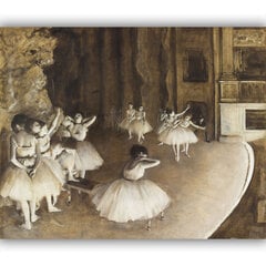 Картина Репетиция балета на сцене, Эдгар Дега, 80x65 см цена и информация | Репродукции, картины | pigu.lt