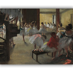 Картина Балетный класс, Эдгар Дега, 100x80 см цена и информация | Репродукции, картины | pigu.lt