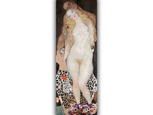 Reprodukcija Adam and Eve (1918), Gustav Klimt 100x35 cm kaina ir informacija | Reprodukcijos, paveikslai | pigu.lt