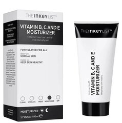 Drėkinantis kremas su vitaminais B, C ir E The Inkey List, 50ml kaina ir informacija | Veido kremai | pigu.lt