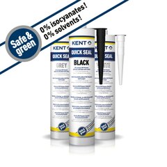 Клей-герметик кузовной Kent Quick Seal серый, 290 мл цена и информация | Автохимия | pigu.lt