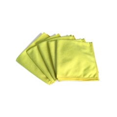 Universali mikropluošto šluostė geltona Kent, 40 x 40 cm (5 vnt / pak.) (86328) kaina ir informacija | Valymo šluostės, servetėlės | pigu.lt